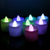 LED Flackernde elektronische bunte Kerzen helle Kerze Weihnachtsfeiertags Dekoration