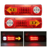 2 STKS 12 V LED Trailer Truck Achterlichten Rem Stop Turn Licht Indicator Reverse Lamp