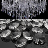 50 stks Helder Glas Kristallen Kroonluchter Hanglamp Prisma Onderdelen Opknoping Druppels 18 MM