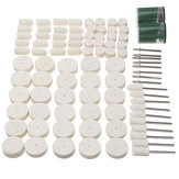 90pcs Felt Polishing Buffing Pads Wheel Wool Plastic Dremel Rotary Tool Kit  