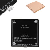 Upgrated 12v Black 220*220*3mm Aluminum Heated Bed Reprap Plate for Anet A8/A6