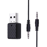 Adattatore dongle trasmettitore ricevitore USB Bluetooth 5.0 wireless AUX da 3,5 mm per PC, computer, TV, stereo per auto