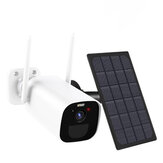 Techage 2K/3MP WIFI kültéri biztonsági kamera napenergiával működő vezeték nélküli IP megfigyelő otthoni kamerák 5dbi antenna emberi mozgásérzékelő 65 láb éjszakai látás kétirányú audio IP66 vízálló felhő/TF tároló