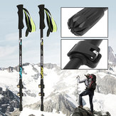 Xmund XD-TK1 3-teilige Kohlefaser verstellbare Stöcke Klettern Wanderstock Trekkingstock Alpenstock