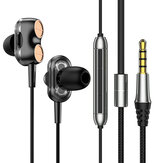Słuchawki przewodowe Bakeey Podwójny dynamiczny dźwięk przestrzenny 7.1 Bass Redukcja szumów Słuchawki douszne 3,5 mm Sportowe słuchawki do gier z mikrofonem