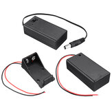 Box di ricarica batteria 9V-6F22 Custodia porta batteria completamente sigillata con interruttore per batteria 9V