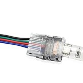 LUSTREON 4pin 10MM Tel Konektör için Su Geçirmez RGB LED Şerit Işığı