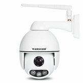 WANSCAM K54 WiFi IP Cámara de Seguridad al aire libre Con PTZ Zoom Óptico de 4X 1080P Dome ONVIF P2P Visión Nocturna