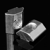 Drillpro 50pcs M5 T Sliding Nut Zinc Plated Carbon Steel T Sliding Nut for 2020 Aluminum Profile