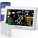 BALDR Wifi Hava İstasyonu Alarm Saati Kablosuz İç ve Dış Ortam Termometre Tahmin İstasyonu Uygulama Uzaktan Kumanda