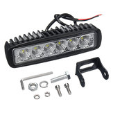12V 18W 6LED Wasserdichte LED-Scheinwerfer zur Flutlichtarbeit für Motorrad, LKW, Boot, Campinglampe