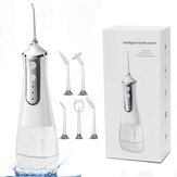 Limpiador de dientes eléctrico 350ML Irrigador bucal inalámbrico con hilo dental para dientes Flosser Recargable para viajes en casa