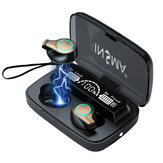 Ακουστικά TWS bluetooth INSMA M18 5.1 Earphone 9D HiFi Stereo Bass Power Bank μεγάλης χωρητικότητας CVC8.0 μείωση θορύβου Mic IPX7 αδιάβροχα ακουστικά αθλητισμού