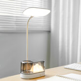 Творческая настольная лампа, защита глаз, светильник для чтения на кровати со светодиодной подсветкой и держателем для ручек для студенческого общежития