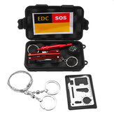 SOS Kit di equipaggiamento per sopravvivenza di emergenza EDC Sport Escursionismo tattico campeggio Strumenti