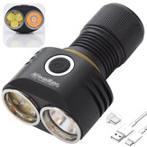 NIWALKER ETmini V2 Mehrzweck-EDC-Taschenlampe mit 18350 Akku, 2350lm kaltweißes Licht + 1100lm 3000K warmweißes LED-Mini-Taschenlampe, USB-C wiederaufladbar, Notfallwerkzeuge