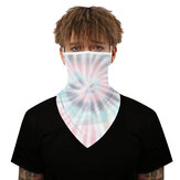 Tie Dye Printing Men's And Women's Ear Triangle Scarf Outdoor Cycling Sports Anti-Dust Sunscreen Mask  UV-proof Neck Cover