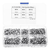 300Pcs M3 304 Stainless Steel DIN7991 Hex Socket Flat Head Countersunk Screw Bolts for RC Model