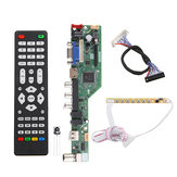 لوحة تحكم تلفزيون LCD LED متعددة الاستخدامات T.SK105A.03 مع مشغل سائق TV / PC / VGA / HDMI / USB + زر 7 مفاتيح + كبل LVDS 30 بت 8 بت