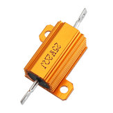 RX24 25W 2R 2RJ Metal Aluminum Case High Power Resistor Golden Metal Shell Case Heatsink Resistance Resistor