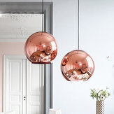 Nordic Globe Glass Kupferfarbene Hängelampe für Ess- oder Wohnzimmer, Heimdekoration