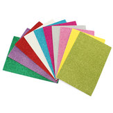 10 τεμάχια από κόλλα με γκλίτερ κάρτα χαρτί διαστάσεων 8x12 ίντσες με διαφορετικά χρώματα κατάλληλα για scrapbooking και χειροτεχνία