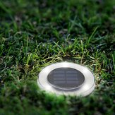 مصباح دفن 8 LED بالطاقة الشمسية مستدير تحت الأرض يضيء الخارجي مقاوم للماء مسار حديقة فناء الحديقة