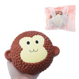 Bolo Squishy Monkey 15cm Scented Slow Rising Original Packaging Collection Gift Decor 