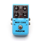 NUX MODコアギターエフェクトペダル8モジュレーションエフェクトコーラスFlangerフェイザーロータリーパンUバイブおよびビブラートトゥルーバイパストーンロック