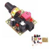 Placa de amplificador de áudio super mini LM386 DC 3-12V de 3,5 mm, kit eletrônico de energia de áudio com 5 peças