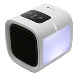 Loskii LW-01 Klima Masaüstü Hava Soğutucu Elektrikli Fan Ev Ofis için Colorful Işık Düşük Gürültü ile 5 Dişli Rüzgar Hızları