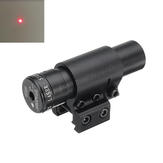 532nm 5mW Red Dot Лазер Прицел Тактический черный с регулируемым рельсовым креплением 