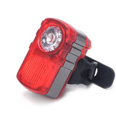 XANES Luce per bicicletta 80LM Modalità di luce doppia/multicolore USB ricaricabile Impermeabile Luce posteriore di avvertimento;