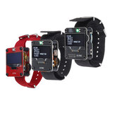 DSTIKE Red / Black Deauther Wristband / Deauther Watch NodeMCU ESP8266 Tablero de desarrollo WiFi programable