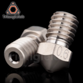 Boquilla de cobre plateado Trianglelab® / Dforce® T-V6 duradera y de alto rendimiento para impresoras 3D