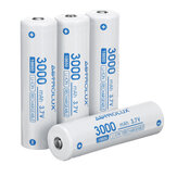 4pcs Astrolux® C1830 3000mAh 3,7 V 18650 Li-ion não protegido Bateria Célula de energia de lítio recarregável 9.6A de alto desempenho para Nitecore Lumintop Fenix Lanternas Olight Brinquedos RC
