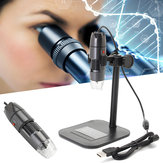 Microscope numérique USB portable pour laboratoire avec un grossissement de 20 à 800X, une caméra vidéo et une loupe