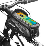 Borsa da bicicletta da 1,5L per telaio tubolare anteriore per ciclismo con supporto per telefono, custodia impermeabile per telefono e supporto per schermo touchscreen da 7,2 pollici, accessori per borsa