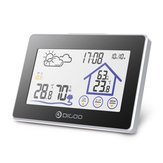 Digoo DG-TH8380 Drahtloser Berührungsempfindlicher Bildschirm Wetterstation Thermometer Outdoor Vorhersage Sensor Uhr