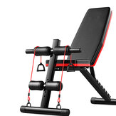 Раскладной домашний гантельный скамья для отжиманий и пресса с регулируемой доской для тренировки мышц живота - спортивный фитнес-инвентарь.