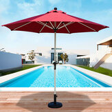 Couverture de parasol 2.7m 8 bras étanche, auvent de protection solaire pour abri extérieur de jardin et patio.