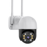 Камера видеонаблюдения PTZ Wifi IP 1080P на улице беспроводная PTZ умная камера для безопасности со встроенным двусторонним аудио, ночным видением и удаленным мониторингом через мобильное приложение с уведомлениями о событиях для обеспечения безопасности дома.