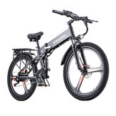 [EU DIRECT] Bicicleta eléctrica JINGHMA R3S 500W (Pico 800W) Motor Batería de 48V 12.8Ah Neumáticos de 26 pulgadas Autonomía de 60-80KM Carga máxima de 180KG Bicicleta eléctrica plegable