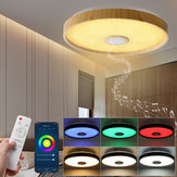 Plafonnier de 38CM avec haut-parleur Bluetooth, dimmable, maison intelligente, contrôle de la couleur et de la luminosité de la lumière et de la musique avec télécommande via l'application mobile
