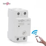 Удаленное управление WiFi-силовым выключателем Tongou TOWICB-80 2P через приложение eWeLink с голосовым управлением Amazon Alexa Google Home 36-мм монтажная рейка Din Rail главного коммутатора