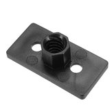 5PCS T8 2mm Lead 2mm Pitch T-draad POM Zwart Plastic Moerplaat voor 3D-printer