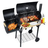 45'' Fire Pit BBQ Grill Meat Charcoal Cooker Outdoor Camping Picnic