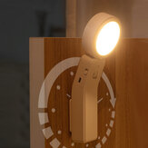 Lampada da armadietto rotante a sensori infrarossi per umani, lampada da scrivania ricaricabile via USB, lampada da comodino