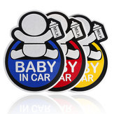 Autocollants bébé à bord en aluminium pour la vitre arrière de la voiture, signal de sécurité d'avertissement
