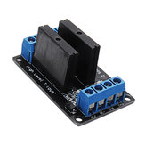 Module de relais à l'état solide 12V 2 canaux, déclencheur de niveau élevé 240V2A Geekcreit pour Arduino - produits qui fonctionnent avec les cartes Arduino officielles